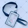 Cute cartoon pendant, easy-pull buckle, ID card holder, tag rope, hanging rope, card holder Item Picture